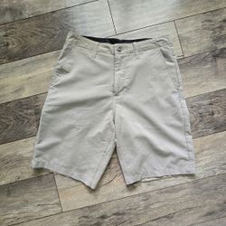 Volcolm Surf &amp; Turf 4 Way Stretch Men's Tan 28 Shorts 