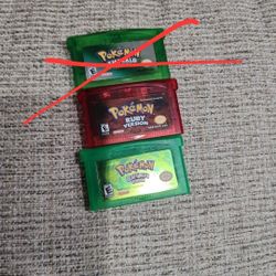 Pokemon games. Leafgreen,  ruby 