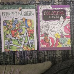 Adult Coloring Books & Gel Pens New