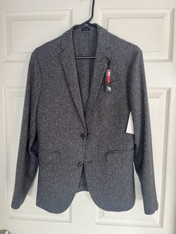 JF J.Ferrar Gray Tweed Blazer Sport Coat