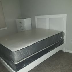 Plush full size set $189.99 mattress and box spring only 