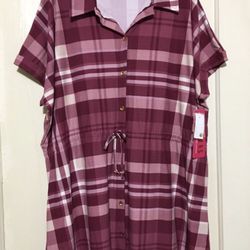 feather maternity Buttons Up shirt /1X-New