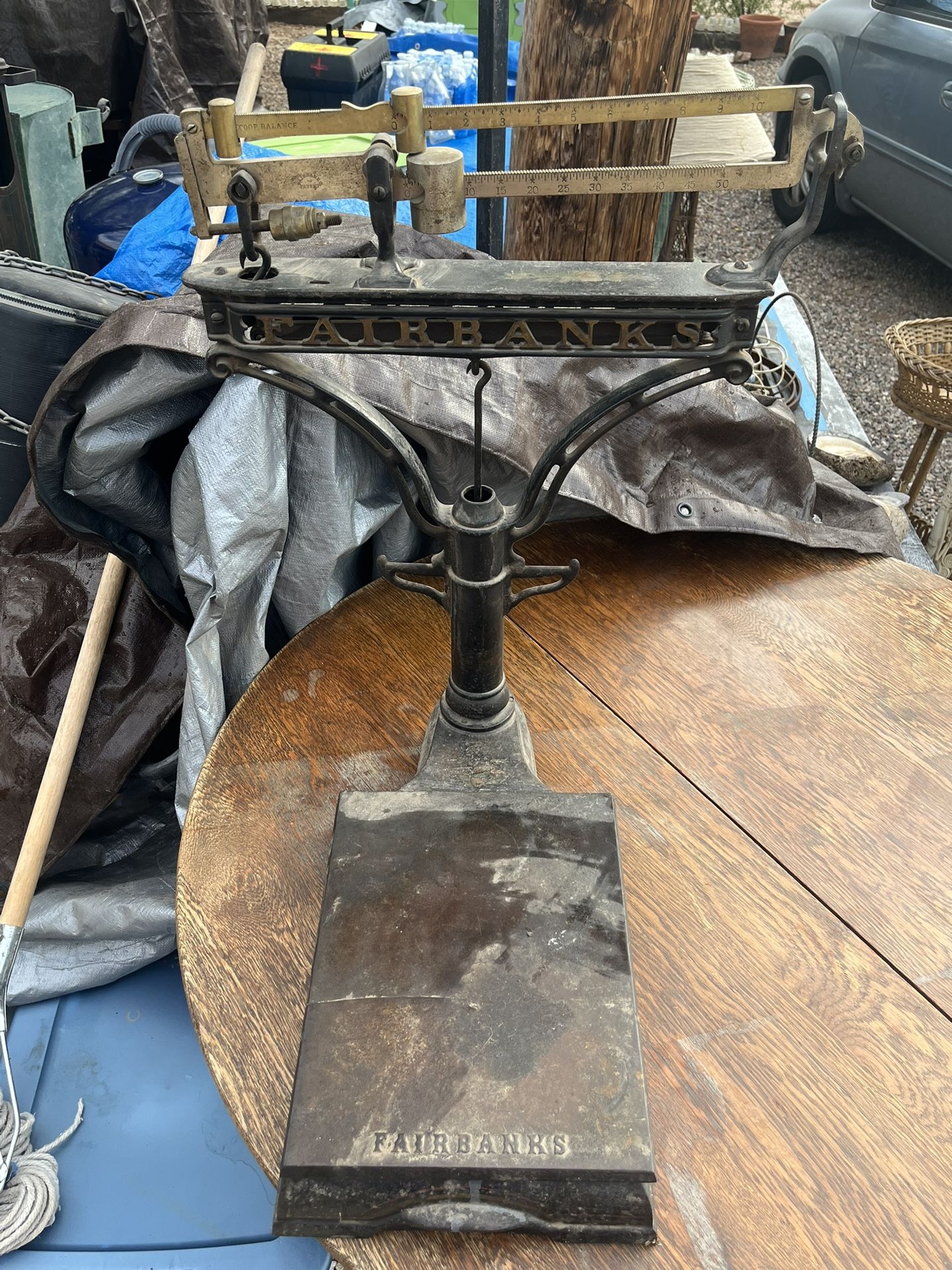 Antique Cast Iron Fairbanks Store Counter Scale 