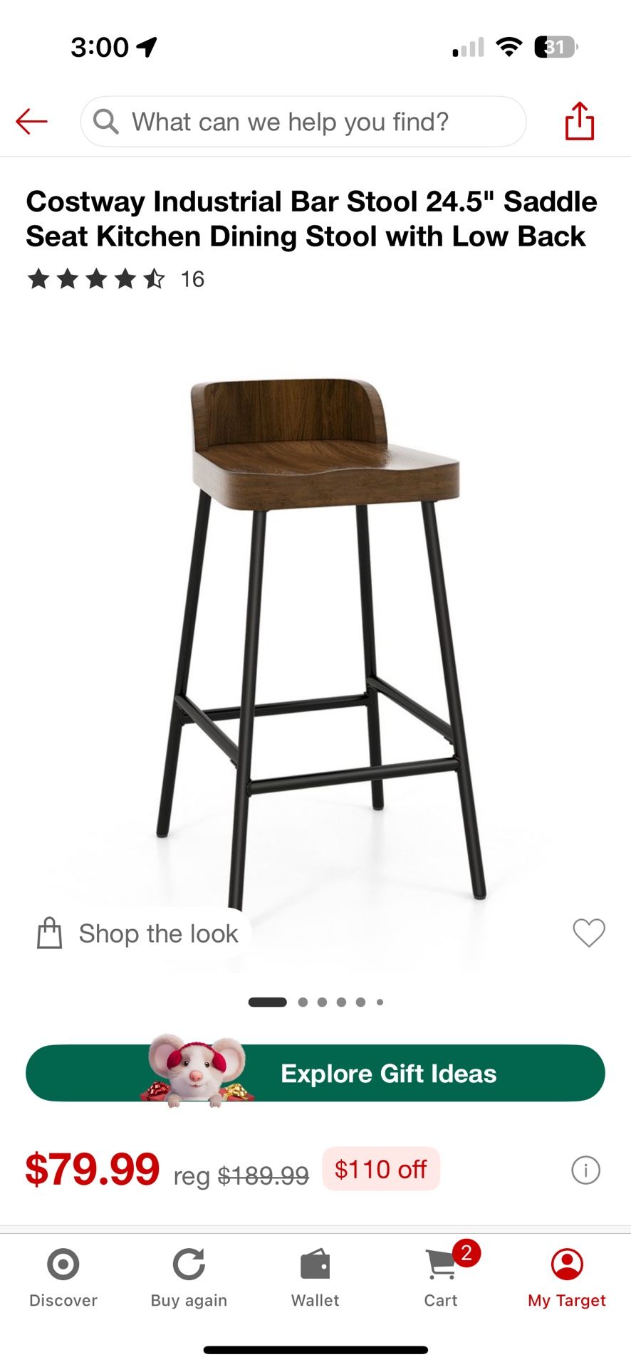 Counter Height Stools - Set Of 3