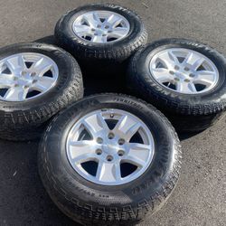 Factory 17” Chevy Gm 6 Lug Rims & Tires 