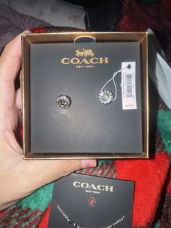 Coach earrings and bracelet