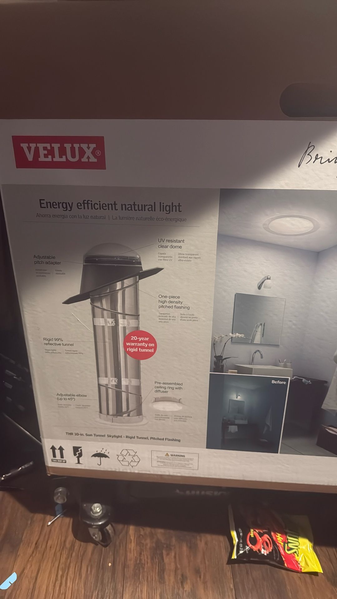 velux energy efficient natural light brand new