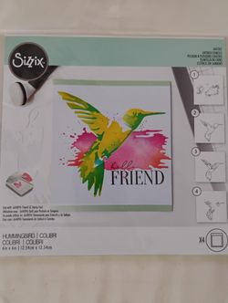 Sizzix Hummingbird Layered Stencil