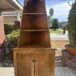 Vintage Mid Century Corner Cabinet