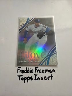 Freddie Freeman Los Angeles Dodgers 1st Baseman Topps Short Print Insert Card.