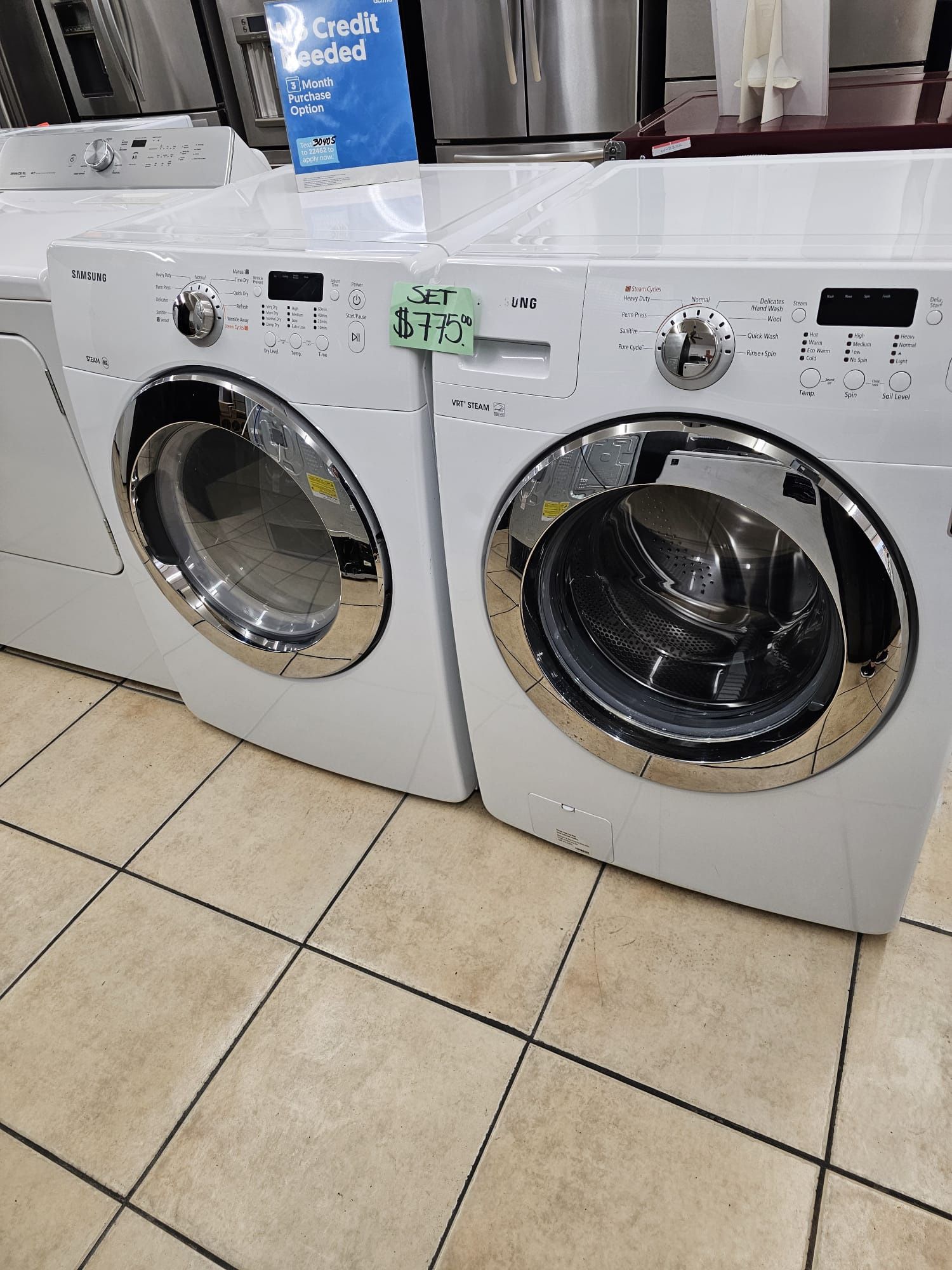 Samsung washer & dryer set