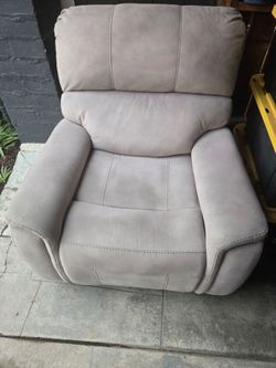Gray Fabric Upholstered Armchair