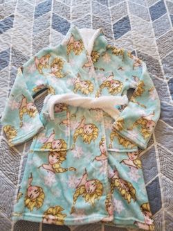 Girls Frozen Robe Size 6 Fleece