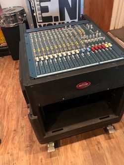 Allen & Heath MixWizard WZ3 14:4:2, rack mounted in an SKB Gig Rig rolling console case, included in the sale.