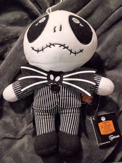 The Nightmare Before. Christmas Jack Skellington Plush 10" New/with Tags