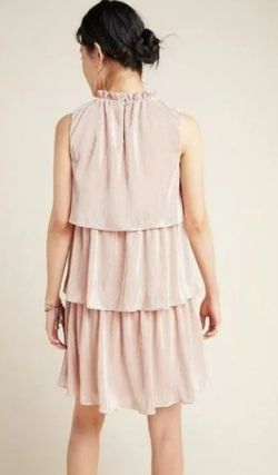 Anthropologie Ro & De Estelle Tiered Tunic Dress  Medium  With a touch of dazzle and shine, this tiered tunic brings a festively feminine touch to any Thumbnail