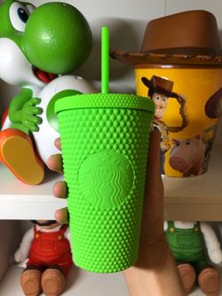 New Starbucks Studded Green Cup