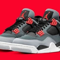 air jordan 4 retro sp carbon red/gray