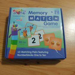 Number Blocks Memory Match Game