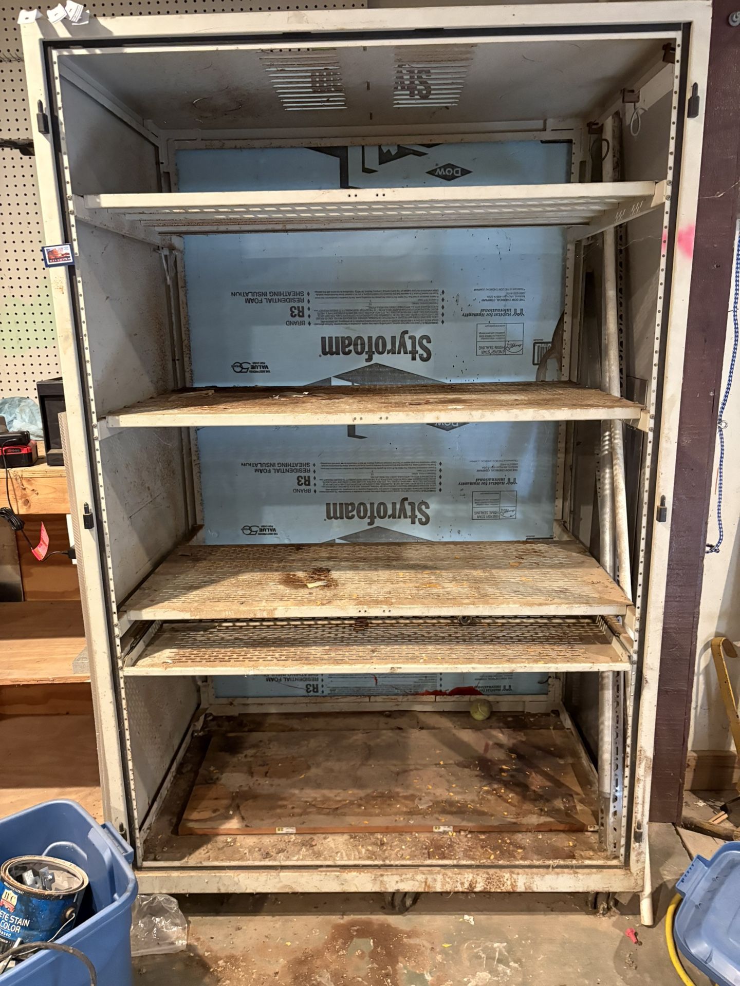Two Metal Shelves