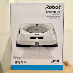 BRAND NEW SEALED WHITE iROBOT BRAAVA JET M6 M6110 Wi-Fi CONNECTED ROBOT MOP