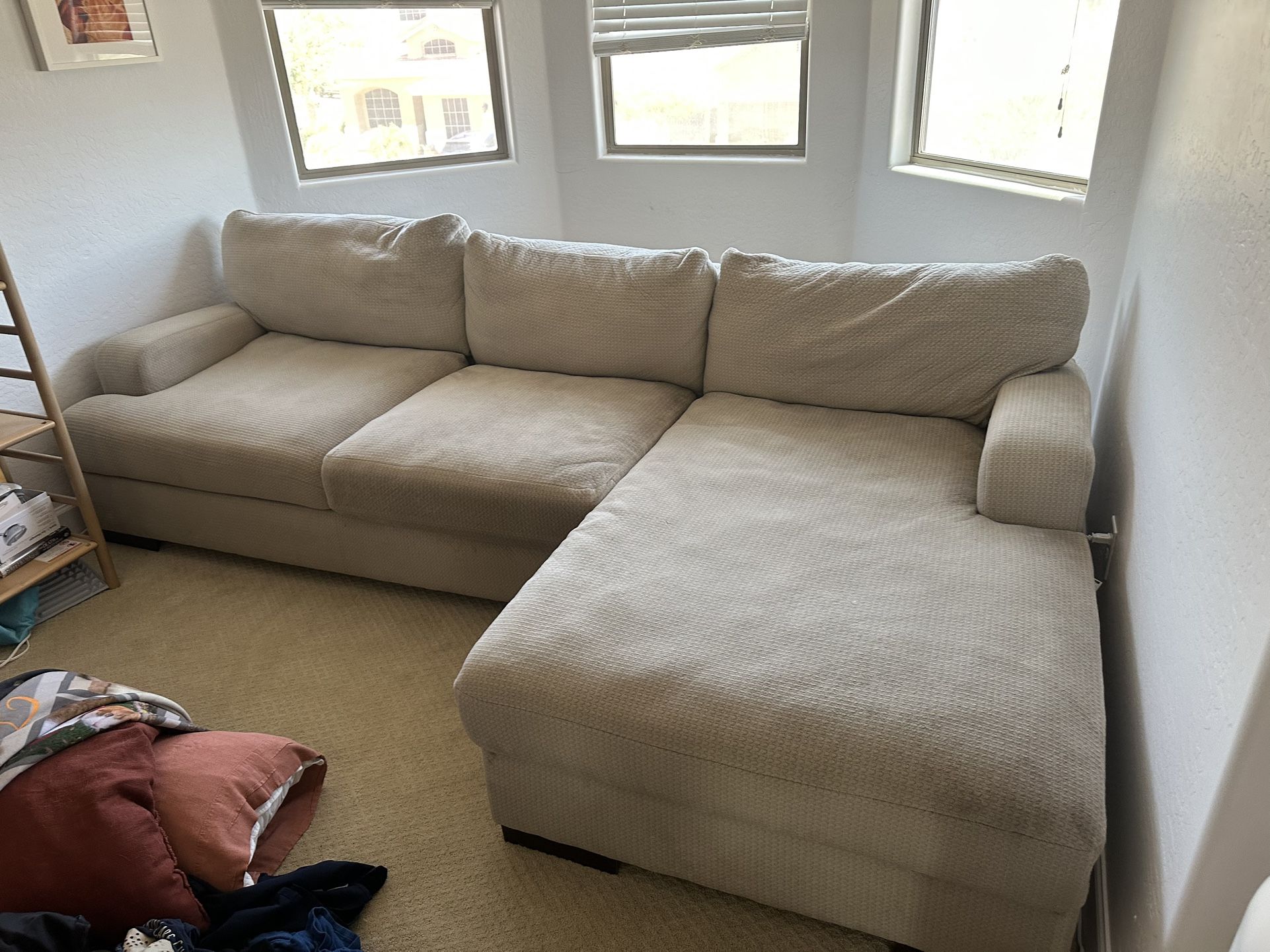 Grey Beige Couch