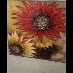 Large Canvas Floral