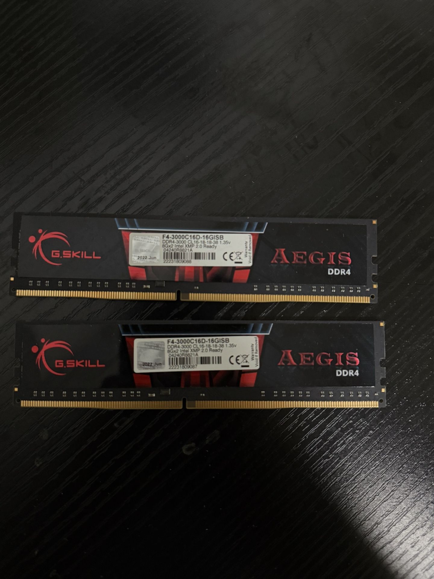 G.Skill Aegis DDR4 16GB (2x8GB) 3000MHz CL16
