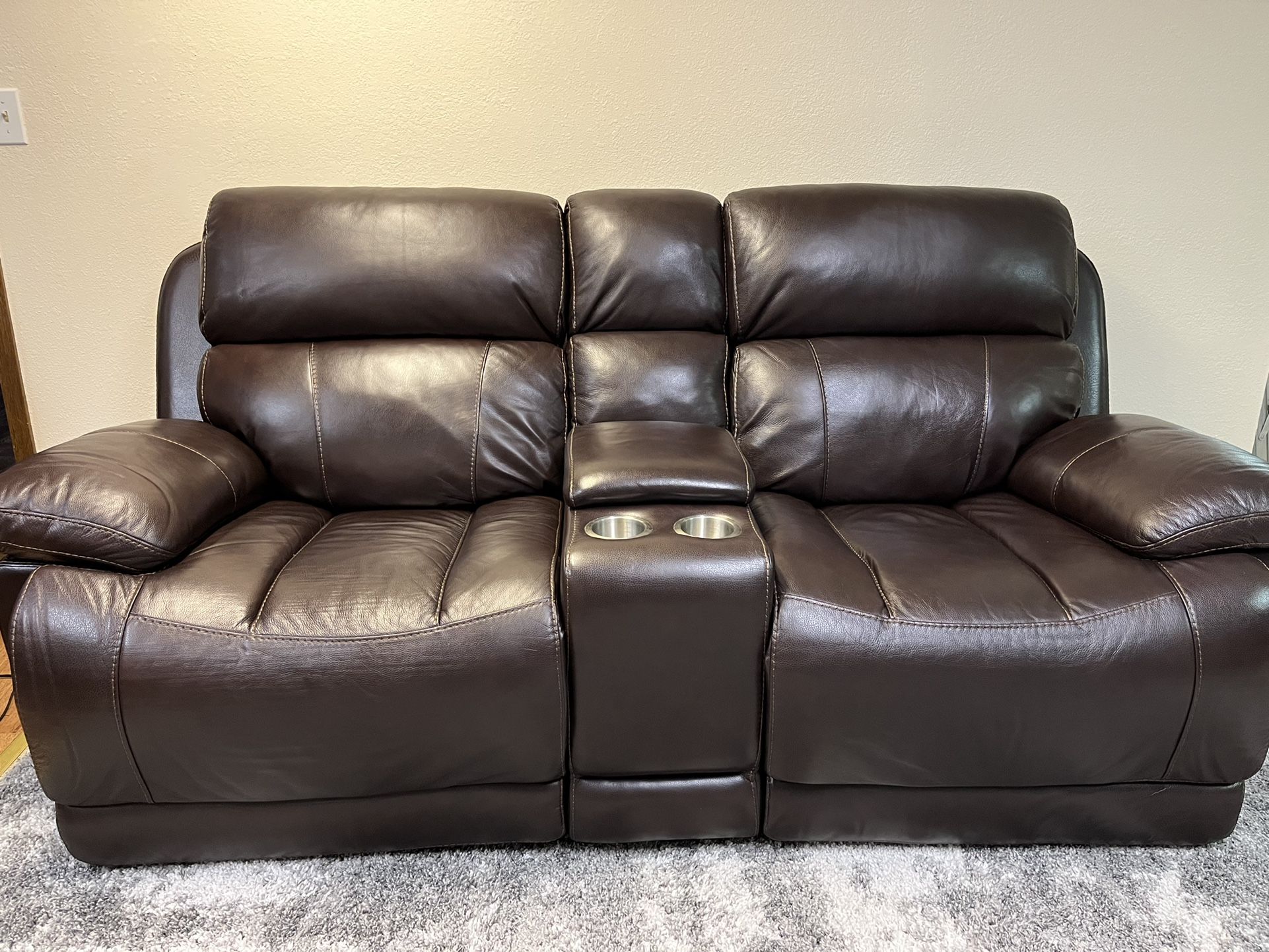  Leather Loveseat 