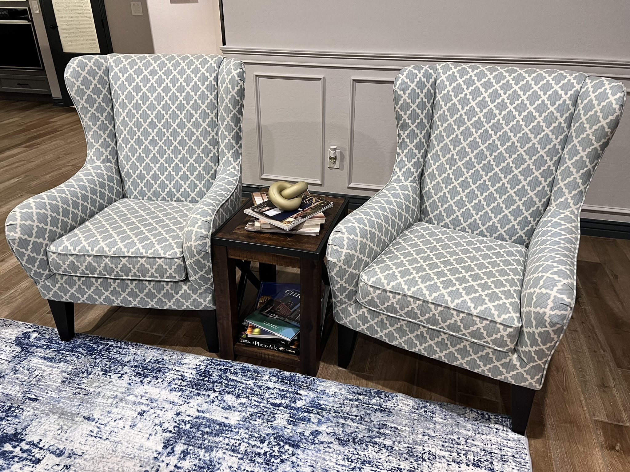 Living spaces wingback chairs