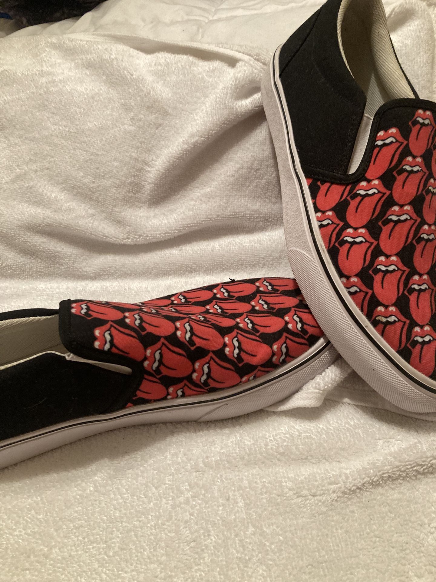 Rolling Stones Vans Slip On Shoes 