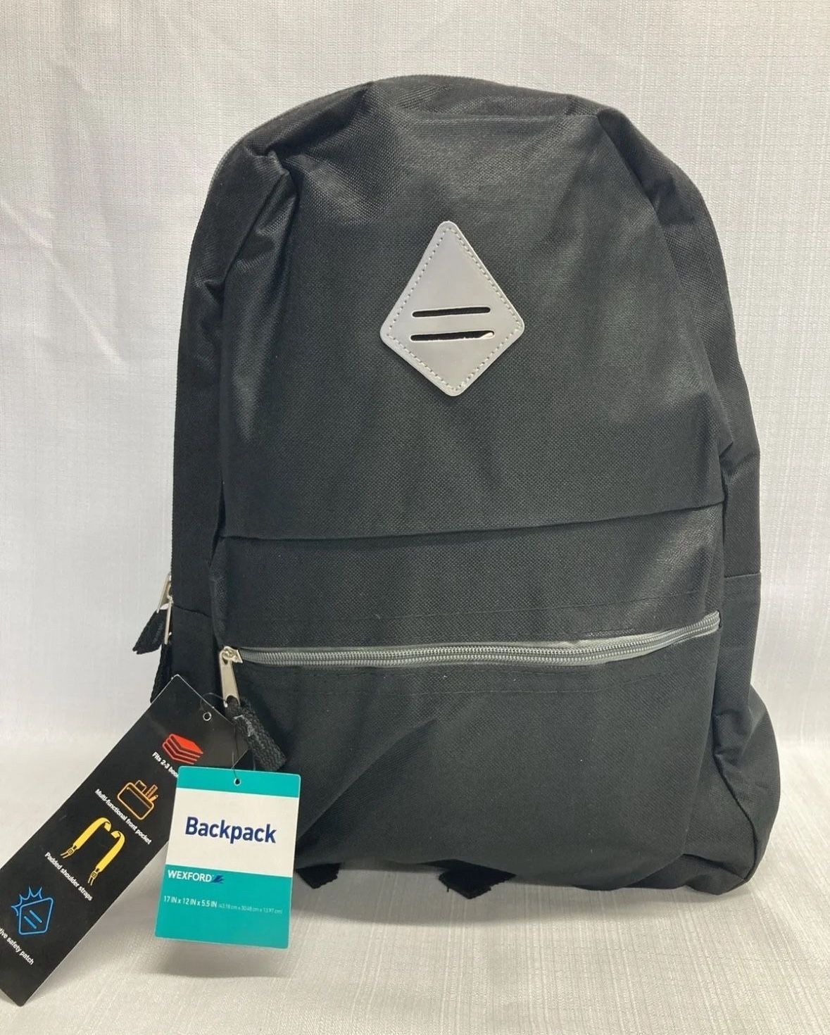 Back To School Deals: Black Backpack School Travel Project Pack Small Medium 17x12x5.5