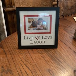 Live Laugh Love Picture Frame - Never Used