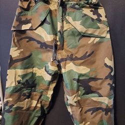 USGI Gore-Tex Trousers Cold Weather Woodland Camo Mens  Small Regular 
