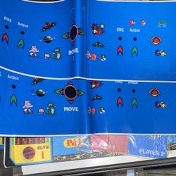 Multi Game Galaga Centipede Pacman Dig Dug Control Panel Overlay