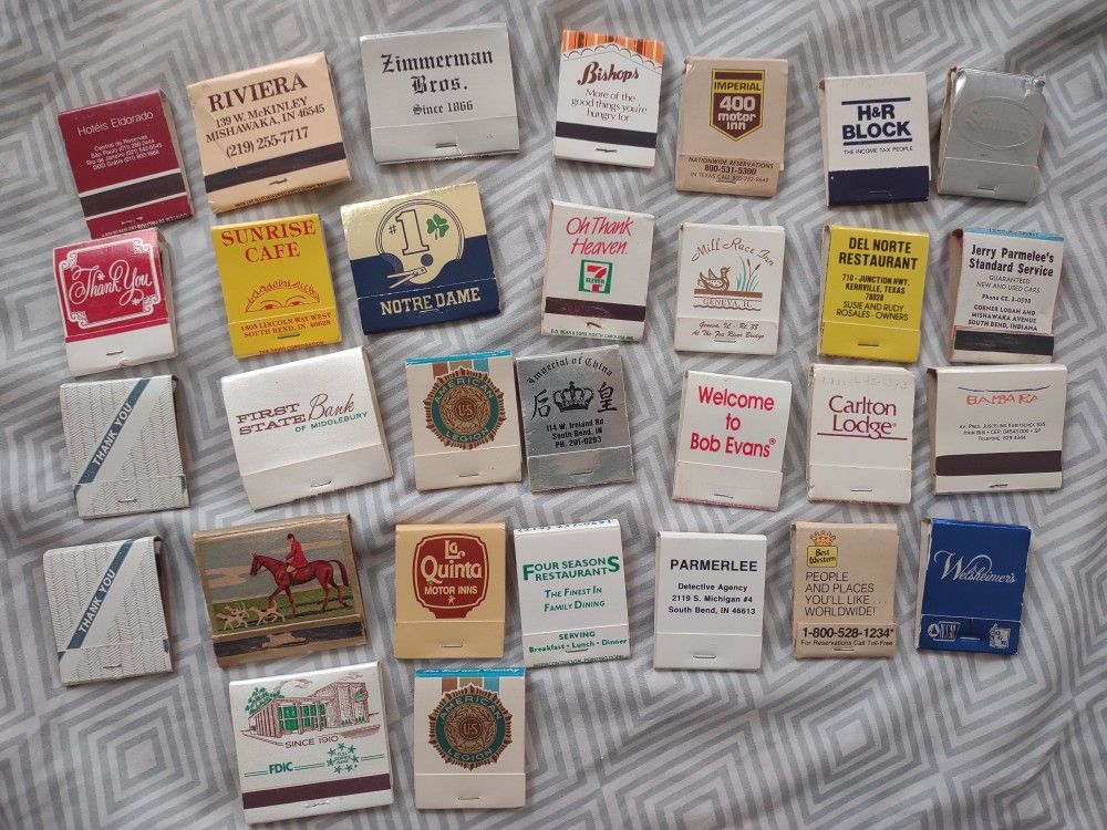 Vintage Match Book Collection