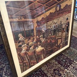 Framed Print “Stocks 1910” Artist Lee Dubin 