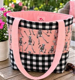 Halloween Skeleton Tote Bag