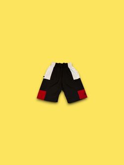 Air Jordan Color Block Basketball Shorts Black Red Men’s Size Small