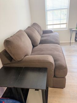Brown sofa