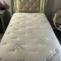 Twin Size, Light Up Head Board, And Dresser.