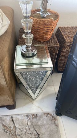 Mirrored Side Table