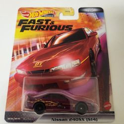 Hot Wheels Fast And Furious Nissan 240sx S14 Black Wheels 