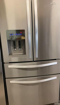 Whirlpool French Door Stainless Steel Refrigerator Fridge
