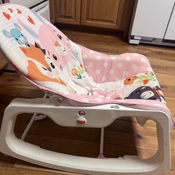 Baby seat w tray and cover & Fisher Price Infant to Toddler Rocker