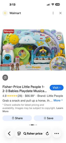 Fisher Price Little people 1-2- 3 Babies  Play date