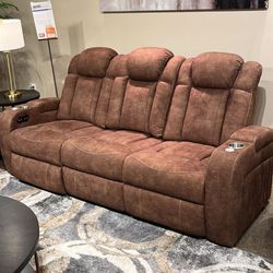New 💥$10 Down Payment Finance ♠️Wolfridge Power Reclining Sofa