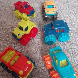 🚗 Mini Monster Trucks – Set of 6 | Age 2+ | $8 (Retail $12.99)