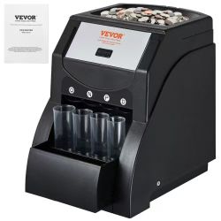229}Coin Sorter, Coin Sorter Machine for USD Coin 1￠ 5￠ 10￠ 25￠, Sorts up to 230 Coins/min, Coin Sorter and Wrapper Machine Holds 200 Coins Included 4