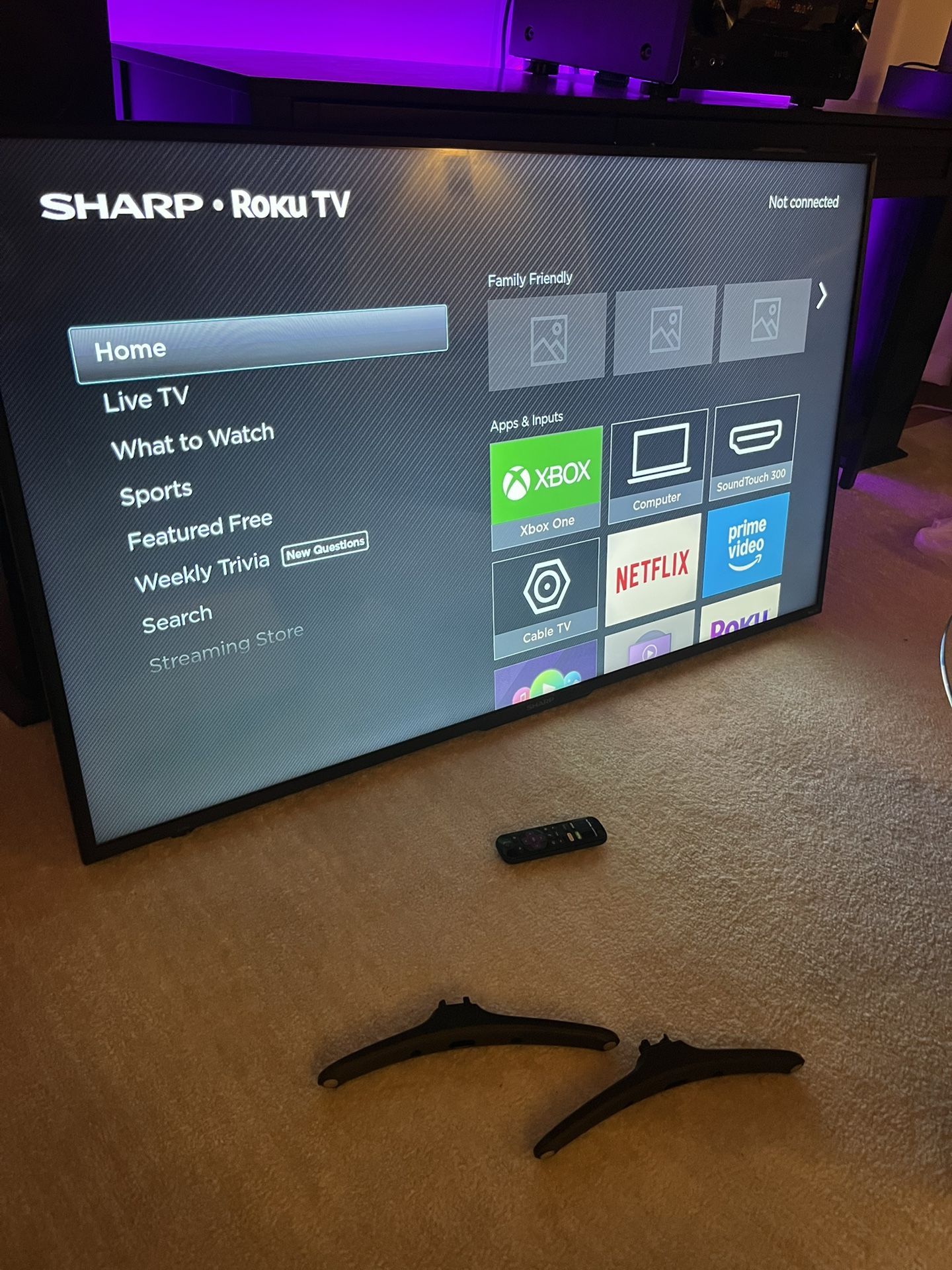 55” Sharp Roku TV